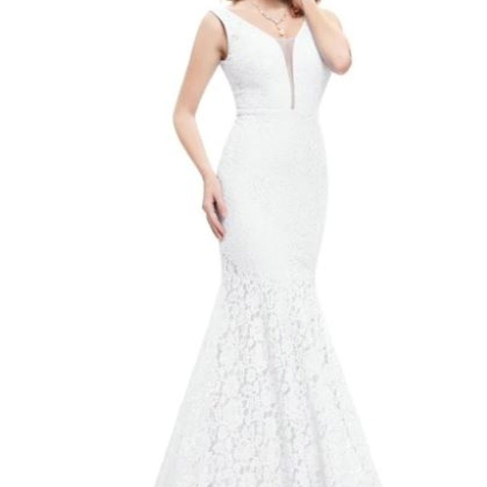 woman's Simple Elegant Lace Mermaid  prom Dresses
